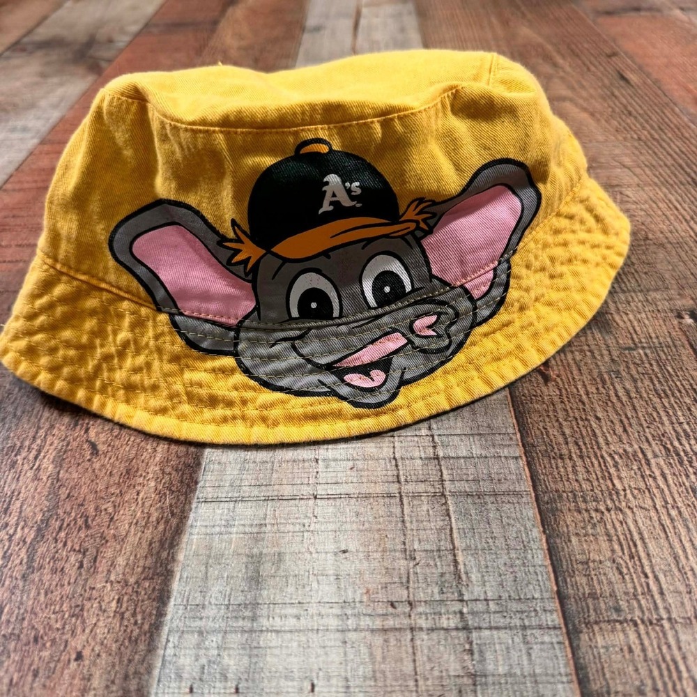 Oakland As Kids Bucket Hat Melonwear Reversible Stomper Elephant Baseball Cap